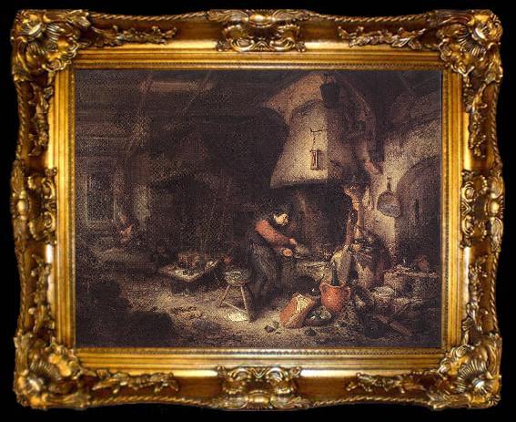 framed  OSTADE, Adriaen Jansz. van Alchemist agg, ta009-2